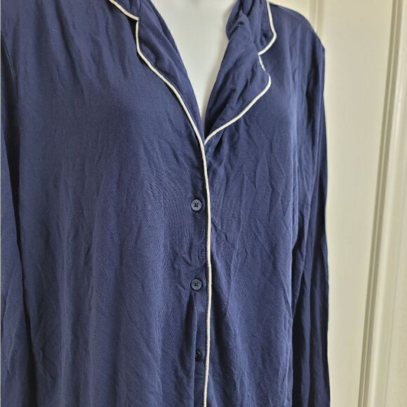 NORDSTROM Button Down Sleep Top - Picture 2 of 8